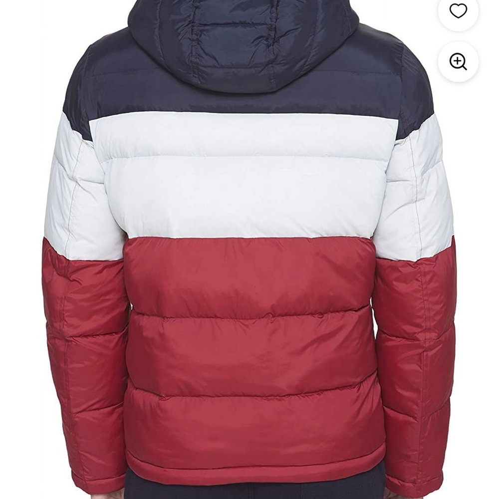 Men's Tommy Hilfiger Tricolor Hooded Puffer Jacket
